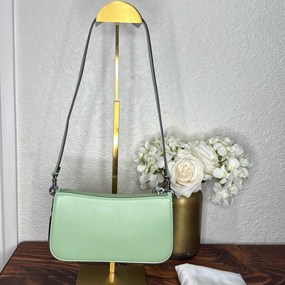 Coach Genuine Leather Penn Shoulder Bag in Pale Pistachio, Silver Hardware - Picture 6 of 16